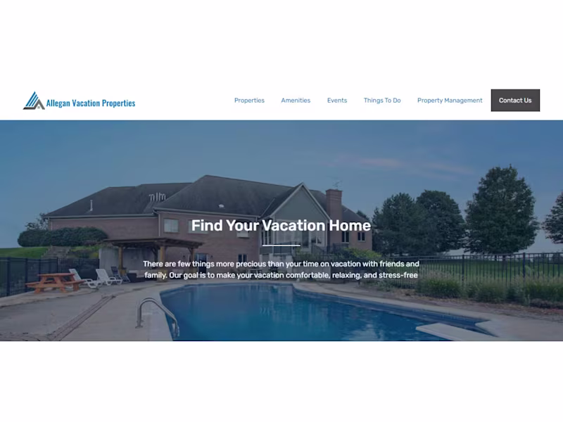 Cover image for Allegan Vacation Properties