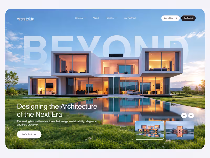 Cover image for Interactive 3D Animated Landing Page with Hover & Cursor Effects