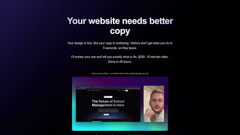 Cover image for Your website needs better copy. Your design is fine. But you...