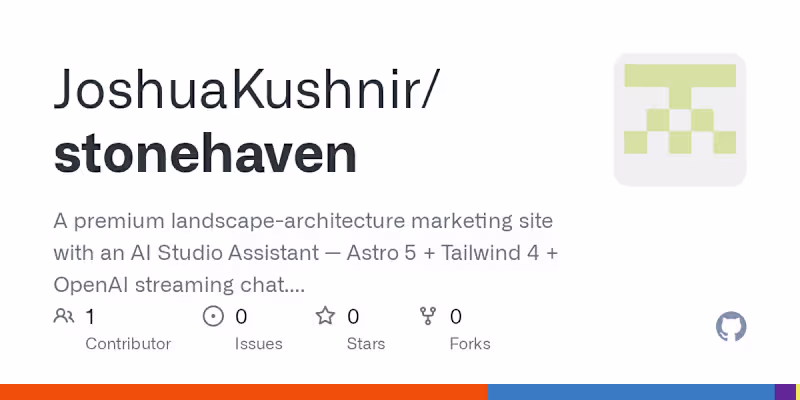 Cover image for Stonehaven — Landscape Studio Marketing Site