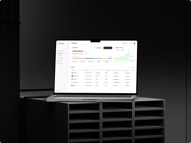 Cover image for Coinstax - Redefined Clarity for Cryptocurrency Web App
