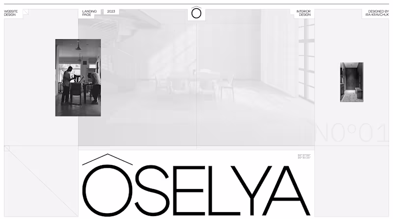 Cover image for OSELYA Interior design studio | Premium website design