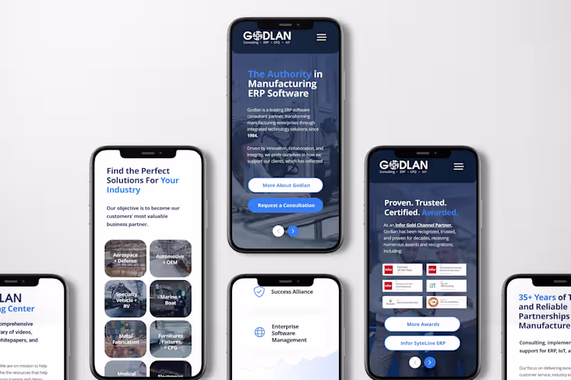 Cover image for Godlan Website Redesign and Rebuild