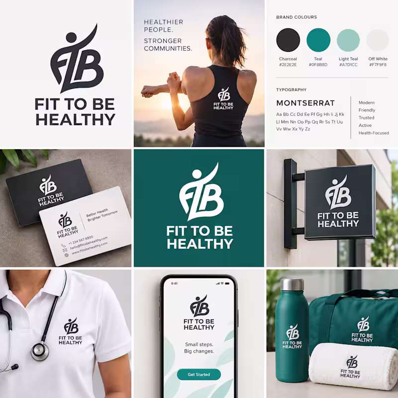 Cover image for Fit To Be Healthy: Logo