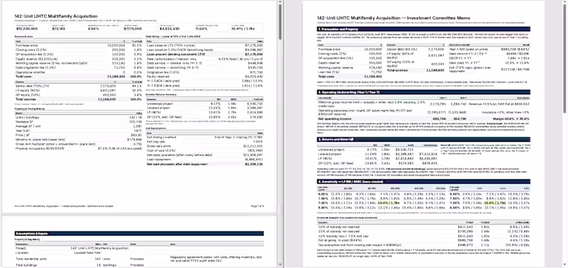 Cover image for CRE Underwriting + IC Analysis