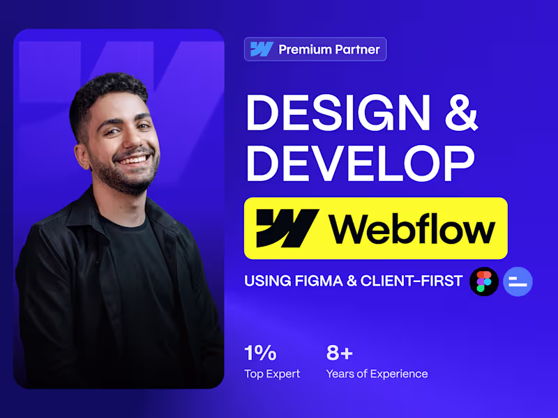 Cover image for Webflow Design & Development using Client-First