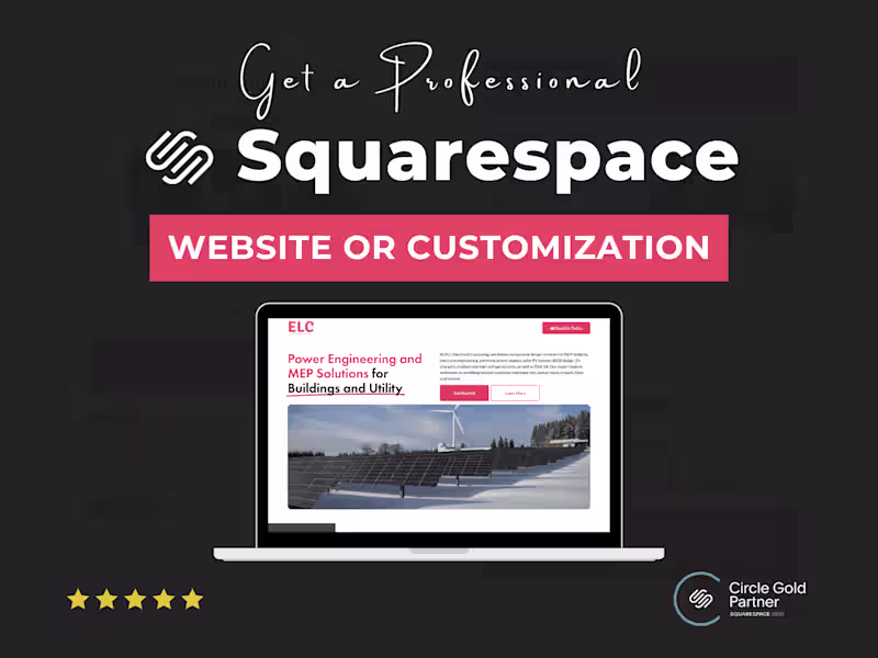 Cover image for Squarespace Website Design & Development