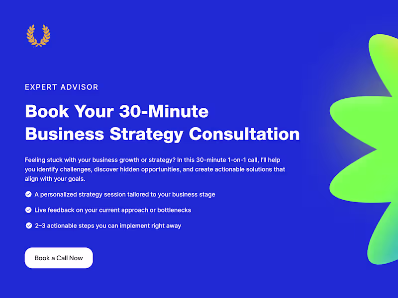 Cover image for 🚀 Book Your 30-Minute Business Strategy Consultation