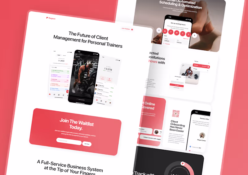 Cover image for Pre-launch Landing Page for Regent