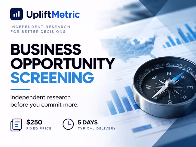 Cover image for Business Opportunity Screening