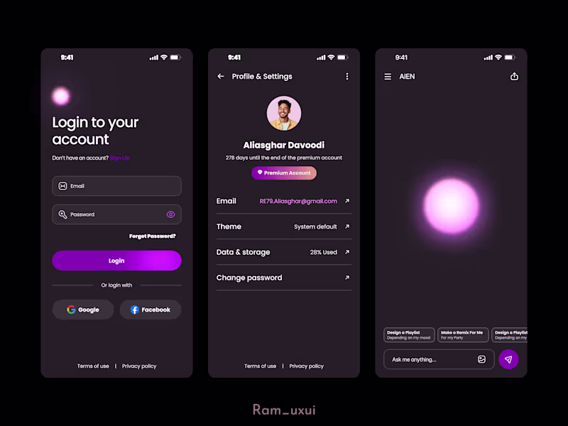 Cover image for AIEN: AI Chatbot Assistant UX/UI