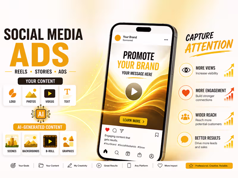 Cover image for Social media ads with custom Ai generated visuals