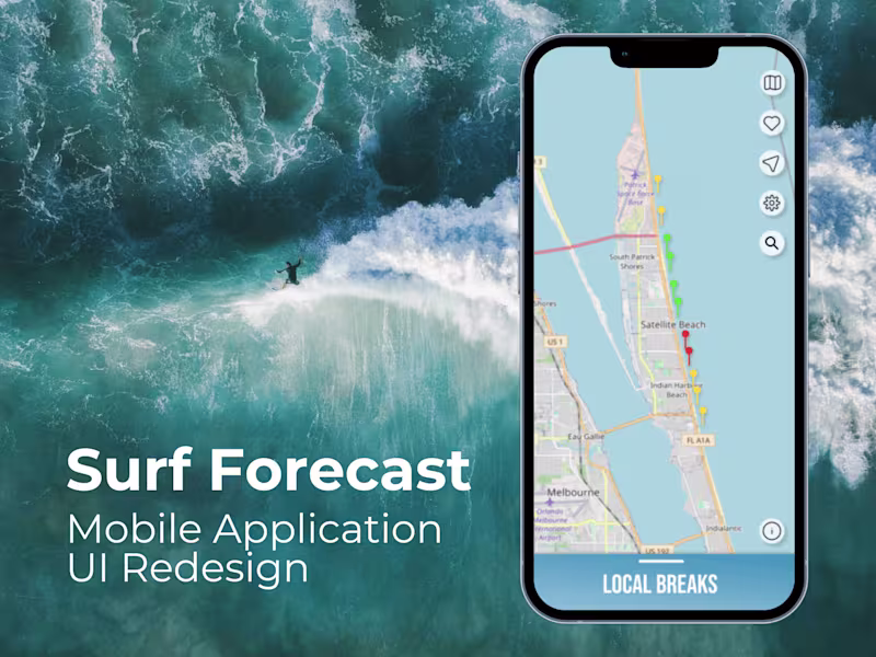 Cover image for Surf Forecast - Mobile Application Redesign