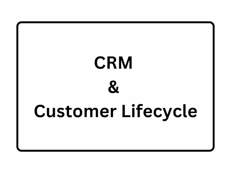 Cover image for CRM & Customer Lifecycle Consultant