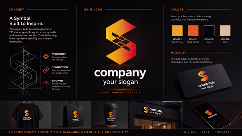Cover image for Custom Logo System — Clean, Modern & Scalable
