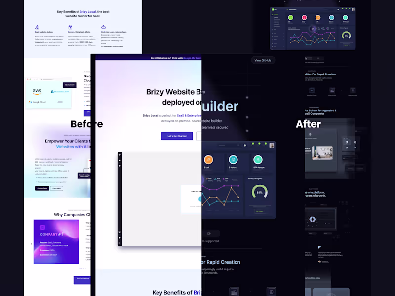 Cover image for Website Builder Platform — Drag & Drop UI Design