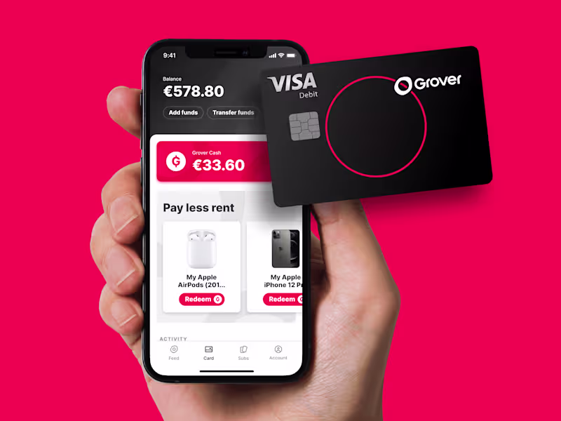 Cover image for Grover Card | Fintech App