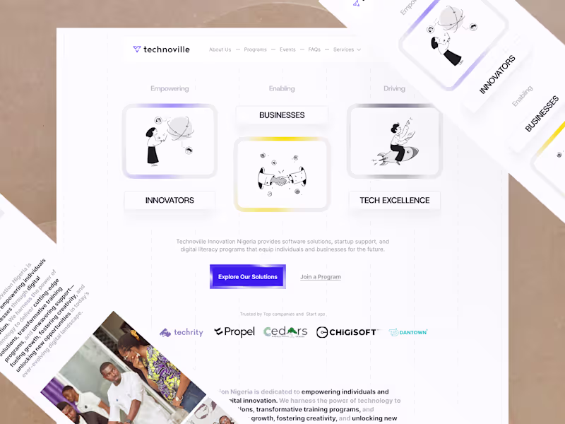 Cover image for Technoville Website Design