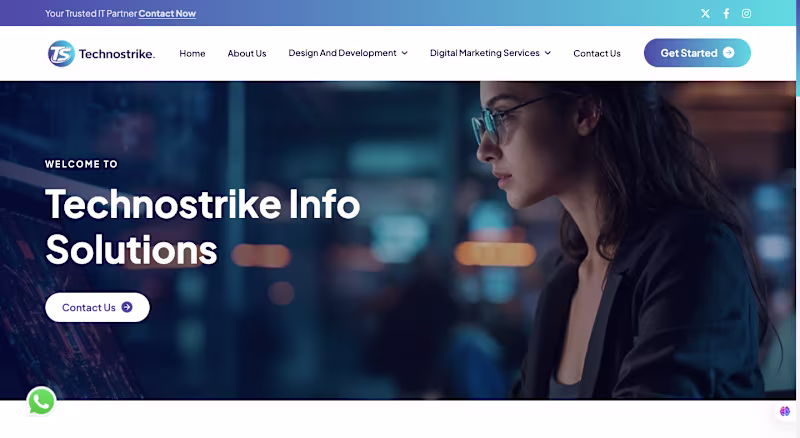 Cover image for Technostrike Info Solutions is a