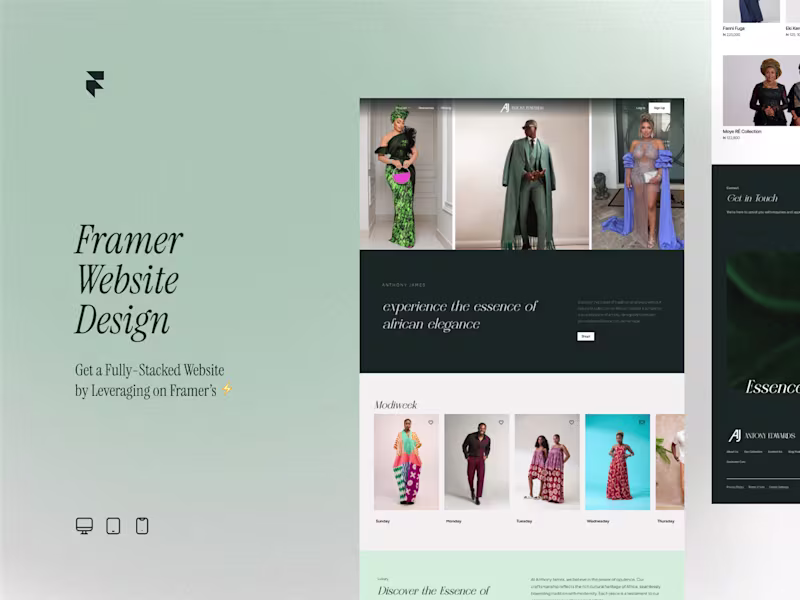 Cover image for I will build a Luxurious Ecommerce Website with Framer