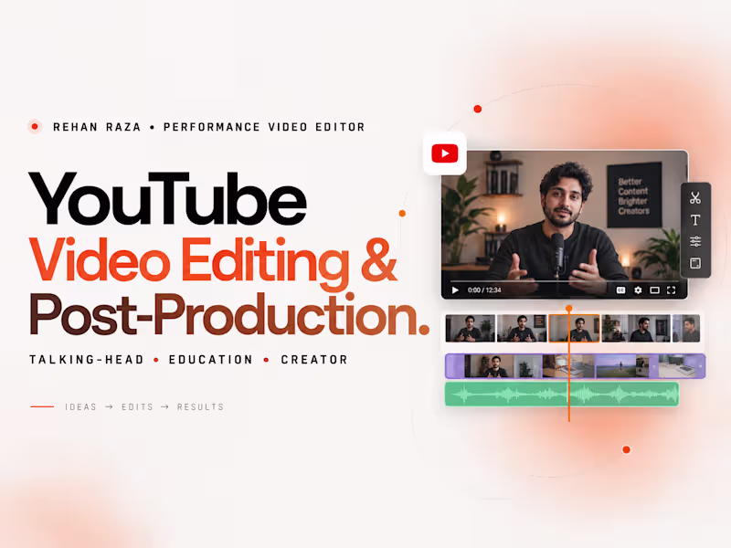 Cover image for YouTube Video Editing & Post-Production