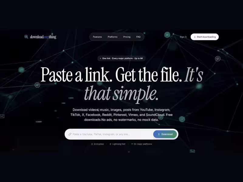 Cover image for DownloadAnything — Universal Web Downloader