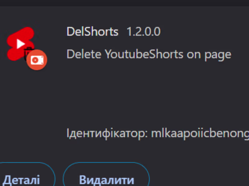 Cover image for 
DelShorts - extension for Chrome-Browser