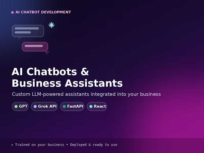 Cover image for AI Chatbot for Businesses to collect Leads