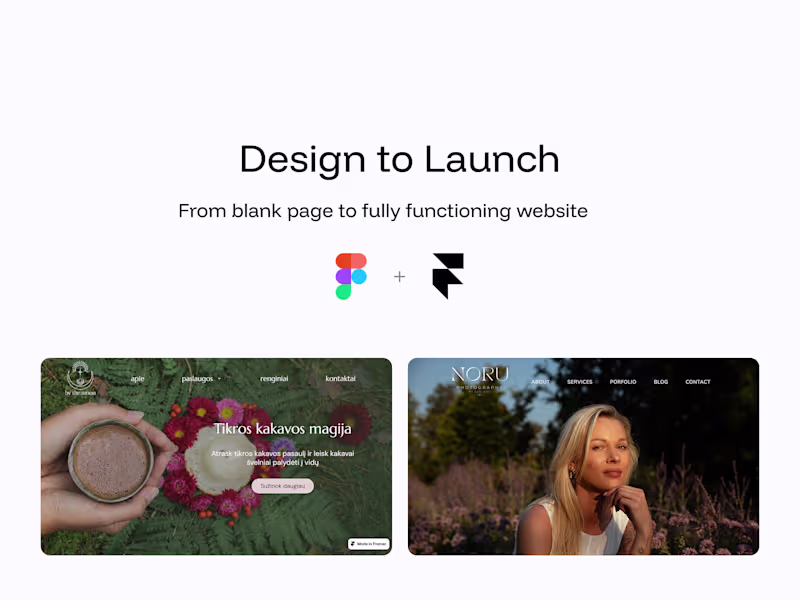 Cover image for From Design to Framer Website