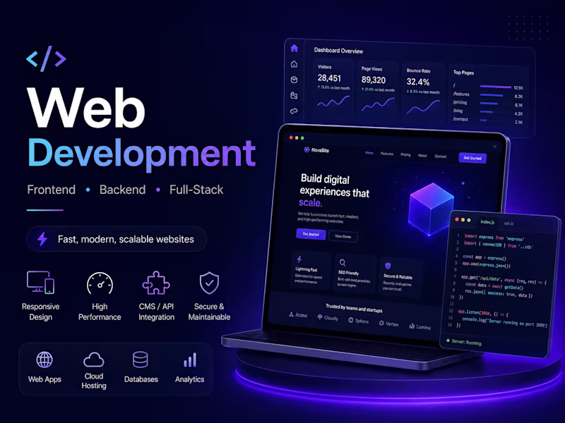 Cover image for Modern Web Development for Startups & Businesses
