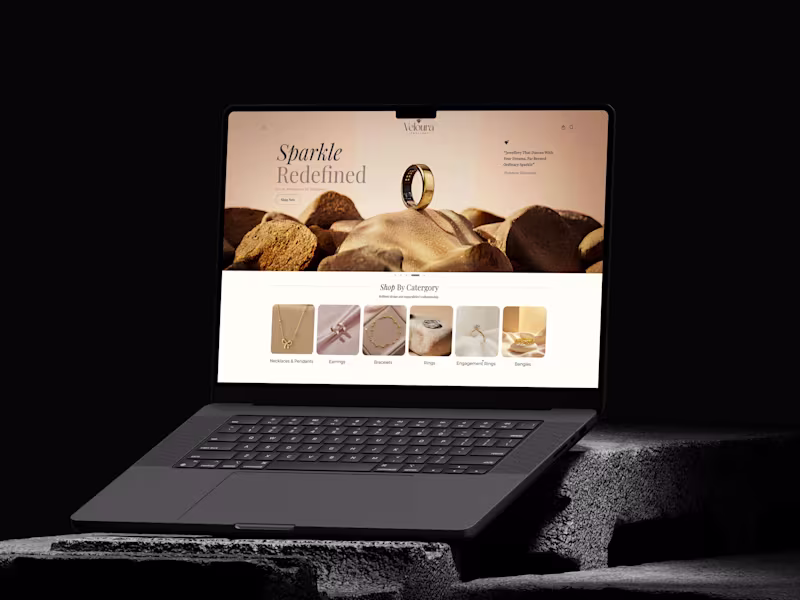 Cover image for Luxury eCommerce Website for Veloura Jewellery