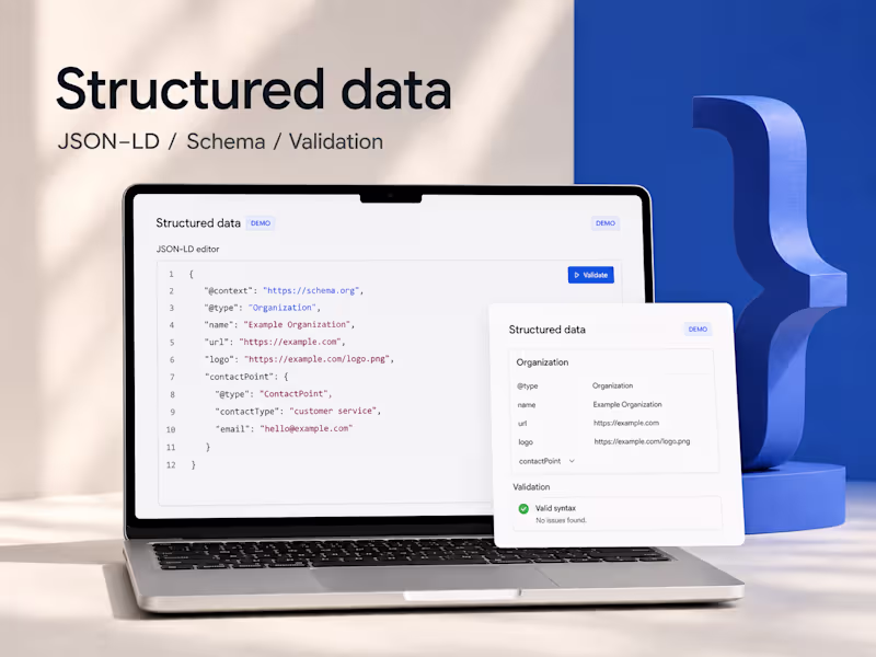 Cover image for Structured data and JSON-LD implementation for your website
