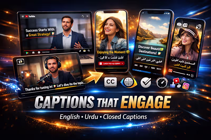 Cover image for  make accurate subtitles or closed caption to your video