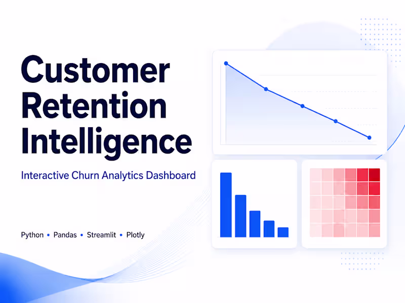 Cover image for Interactive Customer Churn & Retention Dashboard