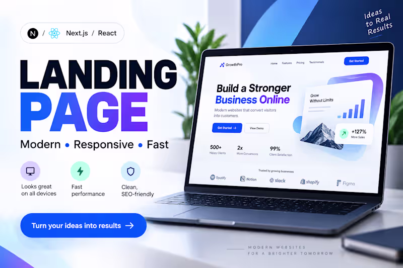 Cover image for Modern Website or Landing Page Development