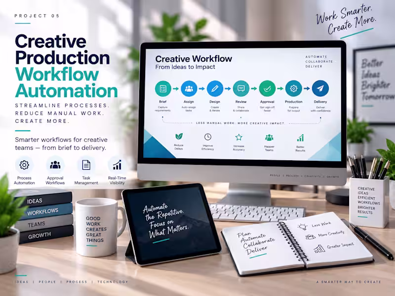 Cover image for A creative workflow concept connecting