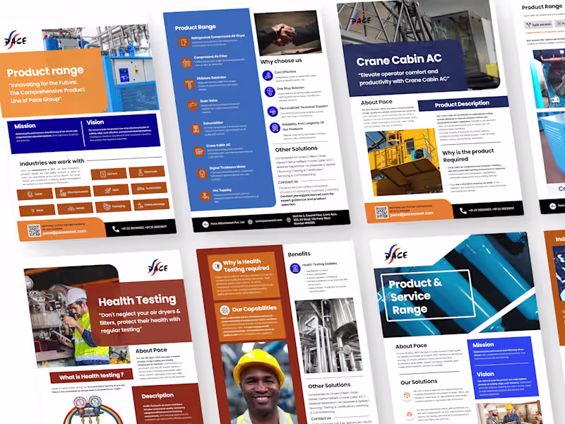 Cover image for Product & Service Brochures — Industrial Solutions Provider