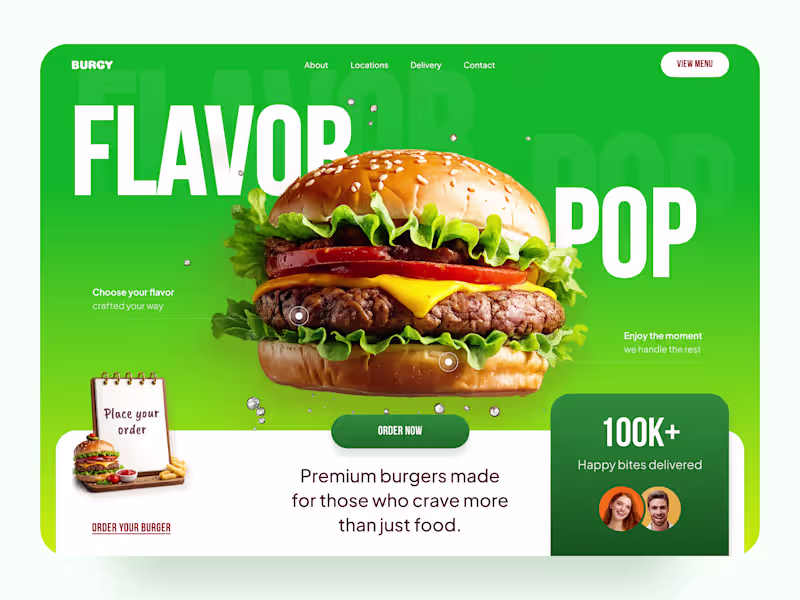 Cover image for BURGY — Bold Burger Restaurant