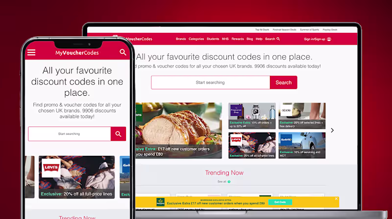 Cover image for MyVouchercodes UX/UI Transformation