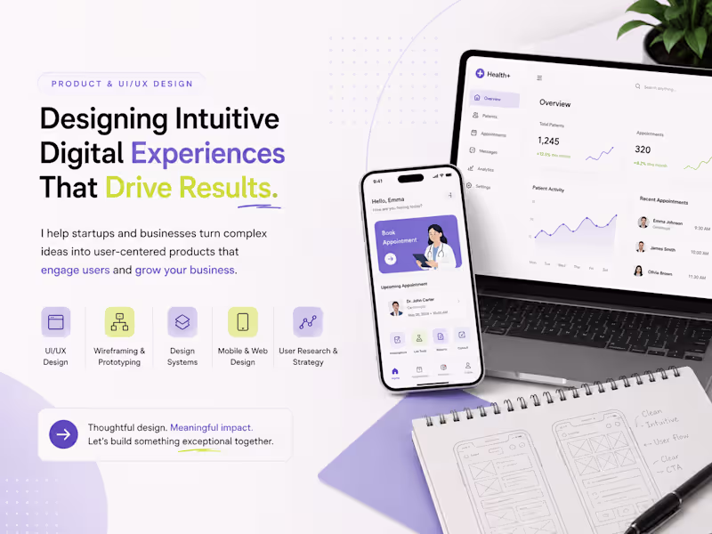 Cover image for Product & UI/UX Design