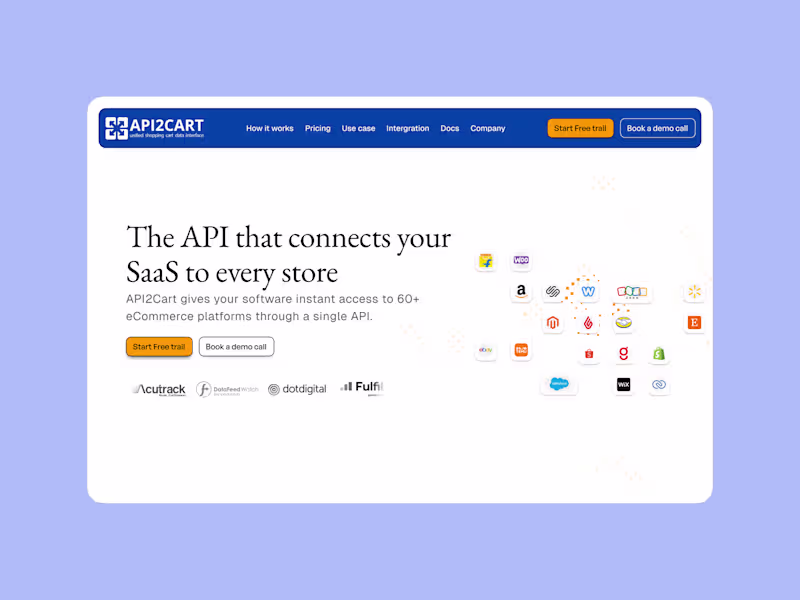 Cover image for Hero Section Redesign for API2Cart