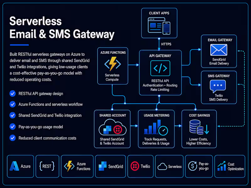 Cover image for Serverless Email & SMS Gateway