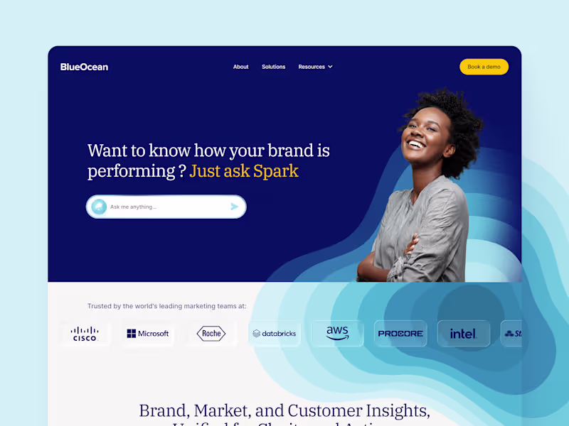 Cover image for BlueOcean Website Built with Framer