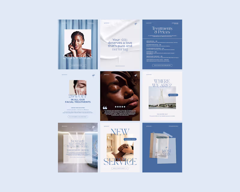 Cover image for Full branding for skincare clinic | Mosi Skin case study
