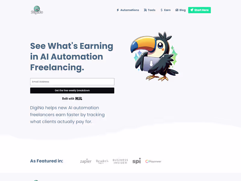 Cover image for DigiNo: AI Intelligence Content Platform