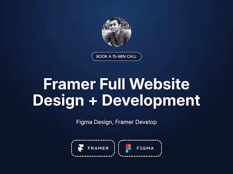 Cover image for Framer Full Website Design & Development