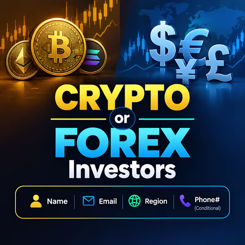 Cover image for 1k Forex / Crypto Investor Leads [Validated Email]
