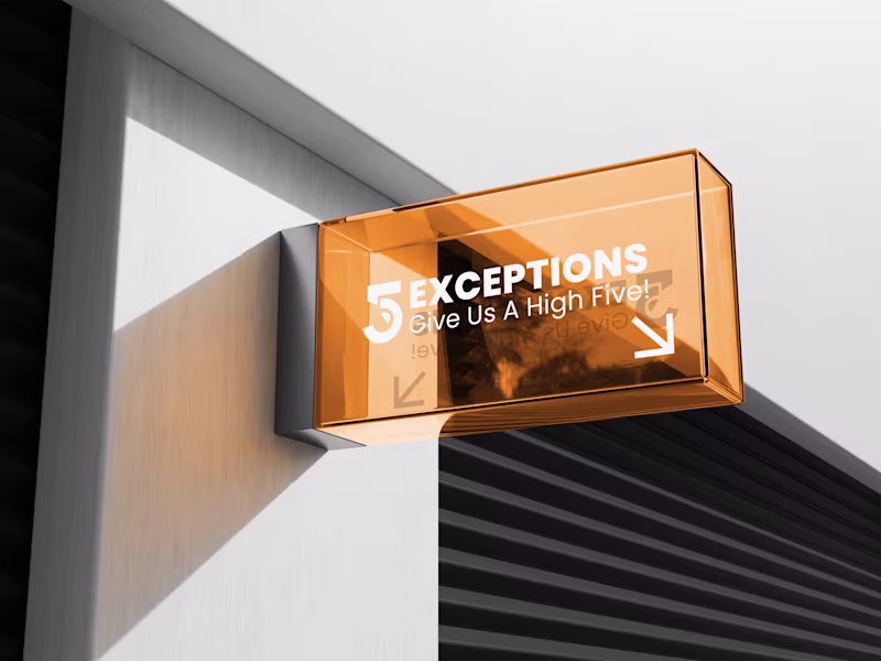 Cover image for 5Exceptions Brand Identity and Guidelines