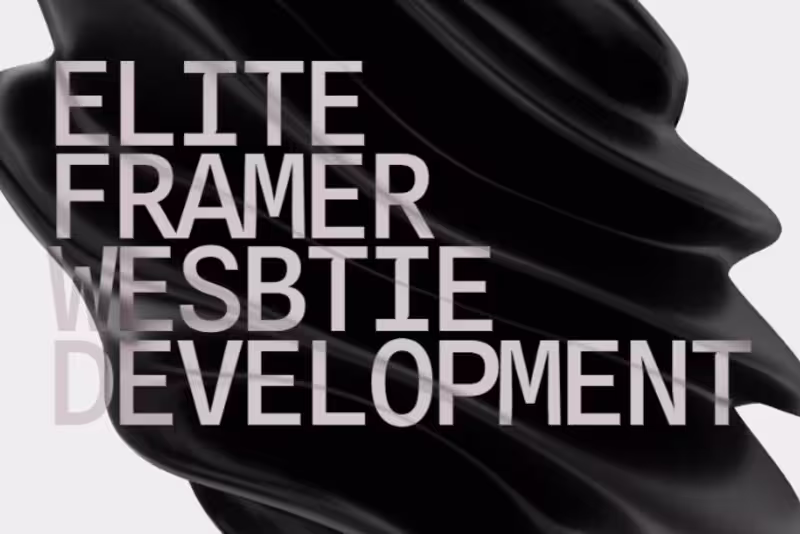 Cover image for Elite Framer Website Development