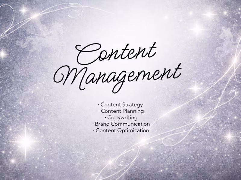 Cover image for Content Management